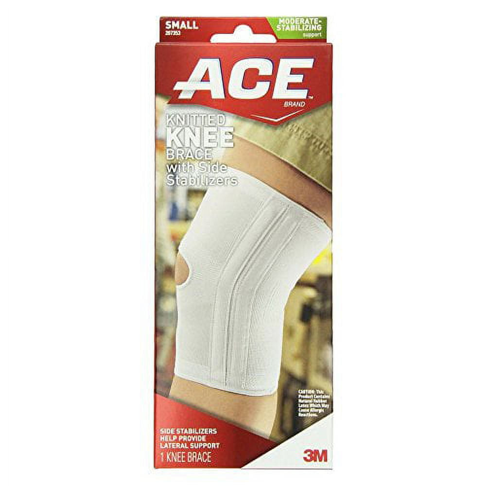 Ace Woven Plus Knee Brace With Side Stabilizers, Small, #7353, 1 Ea